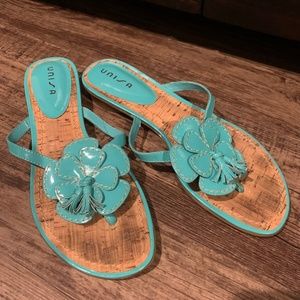 Blue Flower Sandals